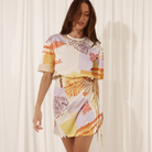 Sarico Mini Dress in Palama Print