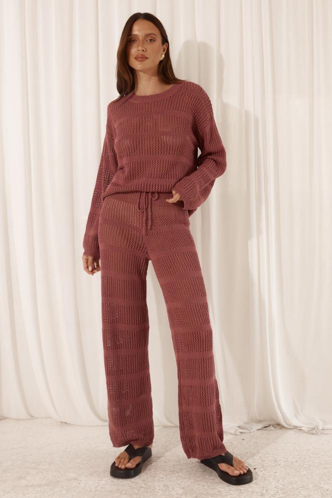 Crawford Pant in Rose