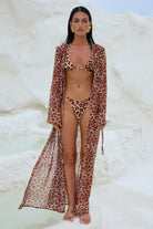 Velzy Cover Up in Leopard Print