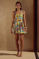 Winslow Mini Dress in Phaedra Print