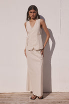 Ascend Maxi Skirt in Sand