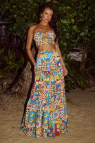 Ayla Maxi Skirt in Phaedra Print