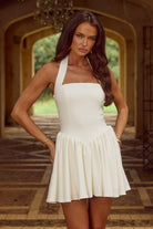 Carmen Mini Dress in White