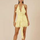 Zelie Mini Dress in Lemon