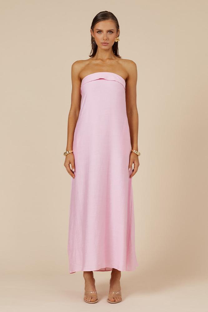 Saphira Maxi Dress in Bubblegum