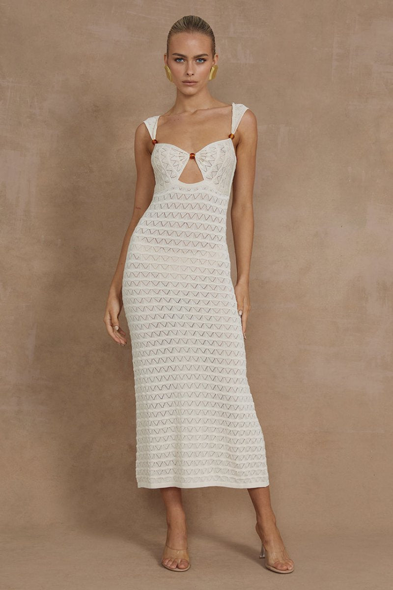 Ivory  Midi Dress 