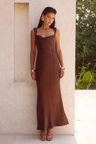 Margot Maxi Dress in Chocolate