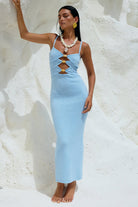 Midi Dress in Ice Blue