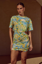 Sarico Mini Dress in Anacapri Lemon