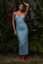 Montana Midi Dress in Light Blue